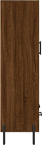vidaXL - Hoge - kast - 69,5x31x115 - cm - bewerkt - hout - bruin - eikenkleur