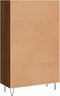 vidaXL - Hoge - kast - 69,5x31x115 - cm - bewerkt - hout - bruin - eikenkleur