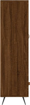 vidaXL - Hoge - kast - 69,5x31x115 - cm - bewerkt - hout - bruin - eikenkleur