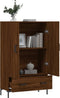 vidaXL - Hoge - kast - 69,5x31x115 - cm - bewerkt - hout - bruin - eikenkleur
