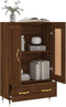 vidaXL - Hoge - kast - 69,5x31x115 - cm - bewerkt - hout - bruin - eikenkleur