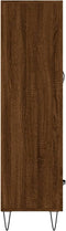 vidaXL - Hoge - kast - 69,5x31x115 - cm - bewerkt - hout - bruin - eikenkleur
