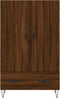 vidaXL - Hoge - kast - 69,5x31x115 - cm - bewerkt - hout - bruin - eikenkleur