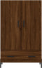 vidaXL - Hoge - kast - 69,5x31x115 - cm - bewerkt - hout - bruin - eikenkleur