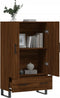 vidaXL - Hoge - kast - 69,5x31x115 - cm - bewerkt - hout - bruin - eikenkleur