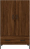 vidaXL - Hoge - kast - 69,5x31x115 - cm - bewerkt - hout - bruin - eikenkleur