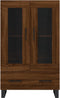 vidaXL - Hoge - kast - 69,5x31x115 - cm - bewerkt - hout - bruin - eikenkleur