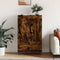 vidaXL - Hoge - kast - 69,5x31x115 - cm - bewerkt - hout - gerookt - eikenkleurig