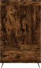vidaXL - Hoge - kast - 69,5x31x115 - cm - bewerkt - hout - gerookt - eikenkleurig