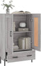 vidaXL - Hoge - kast - 69,5x31x115 - cm - bewerkt - hout - grijs - sonoma - eikenkleurig