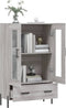 vidaXL - Hoge - kast - 69,5x31x115 - cm - bewerkt - hout - grijs - sonoma - eikenkleurig