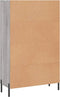 vidaXL - Hoge - kast - 69,5x31x115 - cm - bewerkt - hout - grijs - sonoma - eikenkleurig