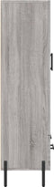 vidaXL - Hoge - kast - 69,5x31x115 - cm - bewerkt - hout - grijs - sonoma - eikenkleurig