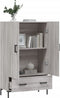vidaXL - Hoge - kast - 69,5x31x115 - cm - bewerkt - hout - grijs - sonoma - eikenkleurig