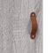 vidaXL - Hoge - kast - 69,5x31x115 - cm - bewerkt - hout - grijs - sonoma - eikenkleurig