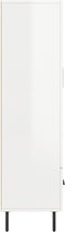 vidaXL - Hoge - kast - 69,5x31x115 - cm - bewerkt - hout - hoogglans - wit
