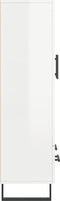 vidaXL - Hoge - kast - 69,5x31x115 - cm - bewerkt - hout - hoogglans - wit