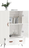 vidaXL - Hoge - kast - 69,5x31x115 - cm - bewerkt - hout - hoogglans - wit