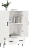 vidaXL - Hoge - kast - 69,5x31x115 - cm - bewerkt - hout - hoogglans - wit