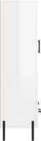vidaXL - Hoge - kast - 69,5x31x115 - cm - bewerkt - hout - hoogglans - wit