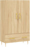 vidaXL - Hoge - kast - 69,5x31x115 - cm - bewerkt - hout - sonoma - eikenkleurig