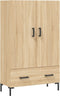 vidaXL - Hoge - kast - 69,5x31x115 - cm - bewerkt - hout - sonoma - eikenkleurig