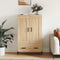 vidaXL - Hoge - kast - 69,5x31x115 - cm - bewerkt - hout - sonoma - eikenkleurig