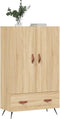 vidaXL - Hoge - kast - 69,5x31x115 - cm - bewerkt - hout - sonoma - eikenkleurig