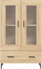 vidaXL - Hoge - kast - 69,5x31x115 - cm - bewerkt - hout - sonoma - eikenkleurig