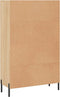 vidaXL - Hoge - kast - 69,5x31x115 - cm - bewerkt - hout - sonoma - eikenkleurig