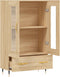 vidaXL - Hoge - kast - 69,5x31x115 - cm - bewerkt - hout - sonoma - eikenkleurig
