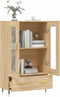 vidaXL - Hoge - kast - 69,5x31x115 - cm - bewerkt - hout - sonoma - eikenkleurig