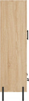 vidaXL - Hoge - kast - 69,5x31x115 - cm - bewerkt - hout - sonoma - eikenkleurig
