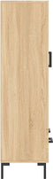 vidaXL - Hoge - kast - 69,5x31x115 - cm - bewerkt - hout - sonoma - eikenkleurig