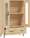 vidaXL - Hoge - kast - 69,5x31x115 - cm - bewerkt - hout - sonoma - eikenkleurig