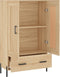 vidaXL - Hoge - kast - 69,5x31x115 - cm - bewerkt - hout - sonoma - eikenkleurig