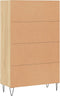 vidaXL - Hoge - kast - 69,5x31x115 - cm - bewerkt - hout - sonoma - eikenkleurig