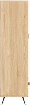 vidaXL - Hoge - kast - 69,5x31x115 - cm - bewerkt - hout - sonoma - eikenkleurig