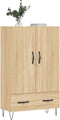 vidaXL - Hoge - kast - 69,5x31x115 - cm - bewerkt - hout - sonoma - eikenkleurig
