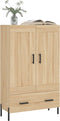 vidaXL - Hoge - kast - 69,5x31x115 - cm - bewerkt - hout - sonoma - eikenkleurig