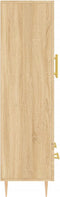 vidaXL - Hoge - kast - 69,5x31x115 - cm - bewerkt - hout - sonoma - eikenkleurig