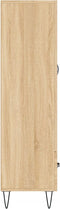 vidaXL - Hoge - kast - 69,5x31x115 - cm - bewerkt - hout - sonoma - eikenkleurig