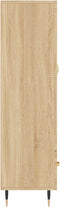 vidaXL - Hoge - kast - 69,5x31x115 - cm - bewerkt - hout - sonoma - eikenkleurig