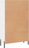 vidaXL - Hoge - kast - 69,5x31x115 - cm - bewerkt - hout - wit