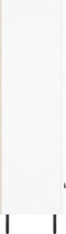 vidaXL - Hoge - kast - 69,5x31x115 - cm - bewerkt - hout - wit