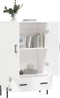 vidaXL - Hoge - kast - 69,5x31x115 - cm - bewerkt - hout - wit