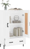 vidaXL - Hoge - kast - 69,5x31x115 - cm - bewerkt - hout - wit