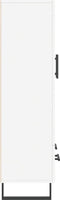 vidaXL - Hoge - kast - 69,5x31x115 - cm - bewerkt - hout - wit