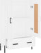 vidaXL - Hoge - kast - 69,5x31x115 - cm - bewerkt - hout - wit