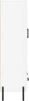 vidaXL - Hoge - kast - 69,5x31x115 - cm - bewerkt - hout - wit